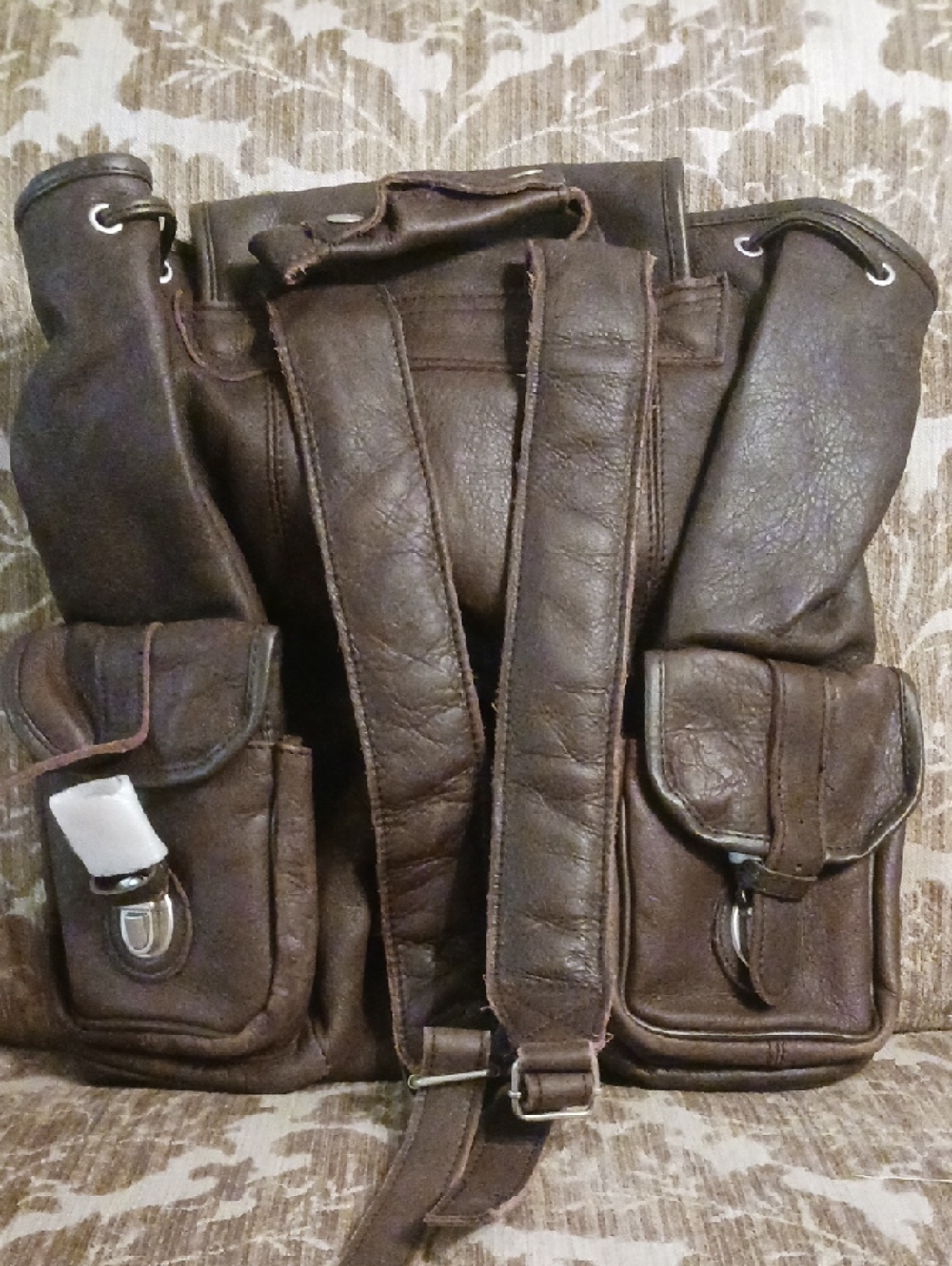Marlboro Unlimited Gear new with tags leather backpack - Picture 4 of 4